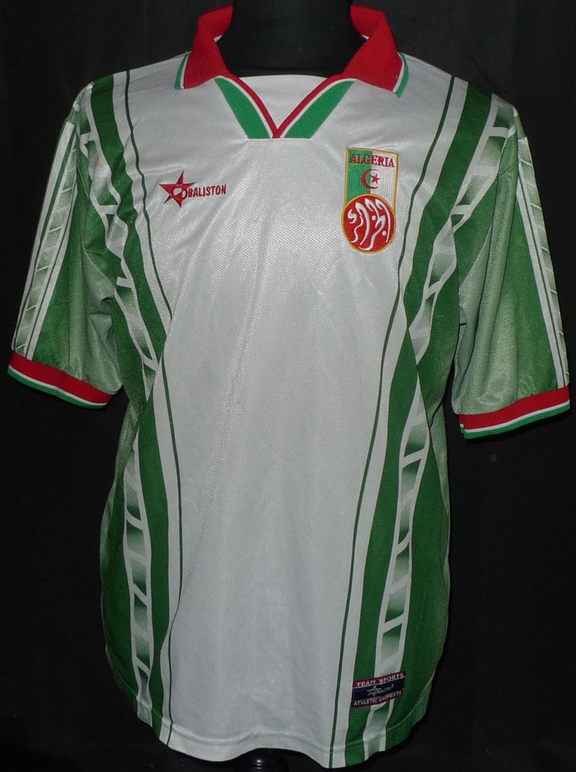 maillot équipe de algérie domicile 2002-2003 pas cher
