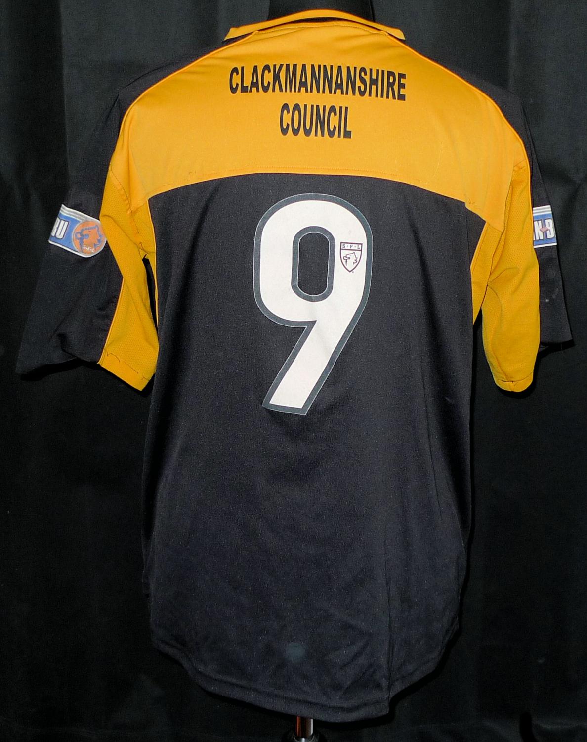 maillot équipe de alloa athletic domicile 2008-2010 rétro