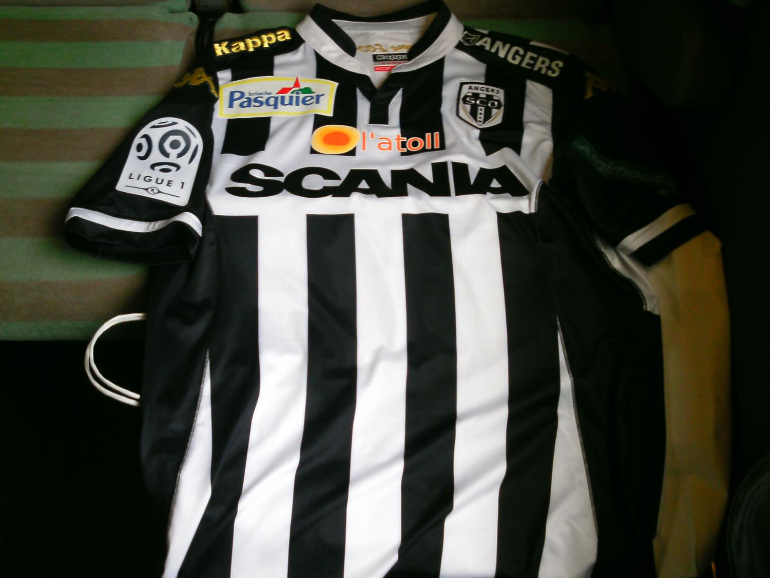 maillot équipe de angers sco domicile 2015-2016 rétro