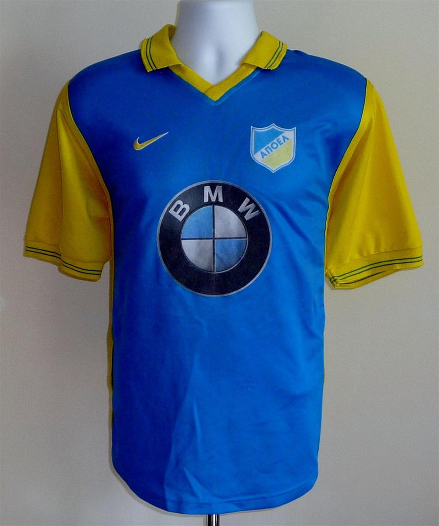 maillot équipe de apoel nicosie exterieur 1997-1999 rétro