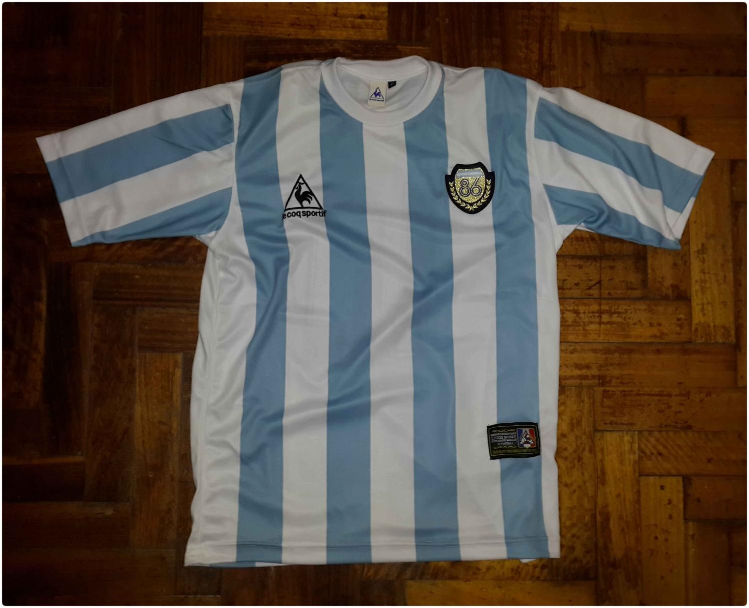 maillot équipe de argentine réplique 1986 pas cher
