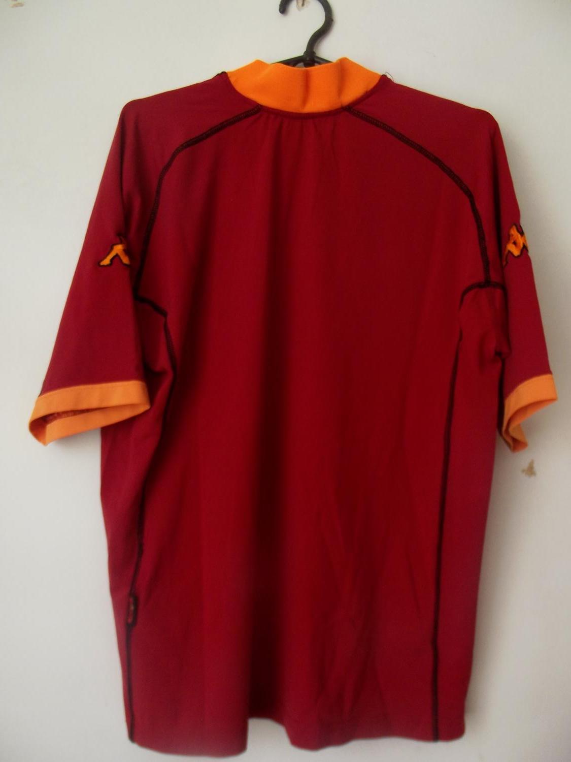 maillot équipe de as rome domicile 2001-2002 rétro maillot équipe de as rome domicile 2001-2002 rétro