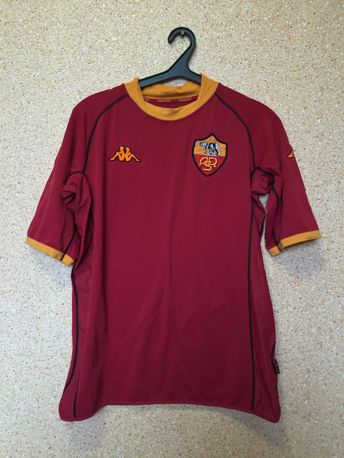 maillot équipe de as rome domicile 2002-2003 rétro