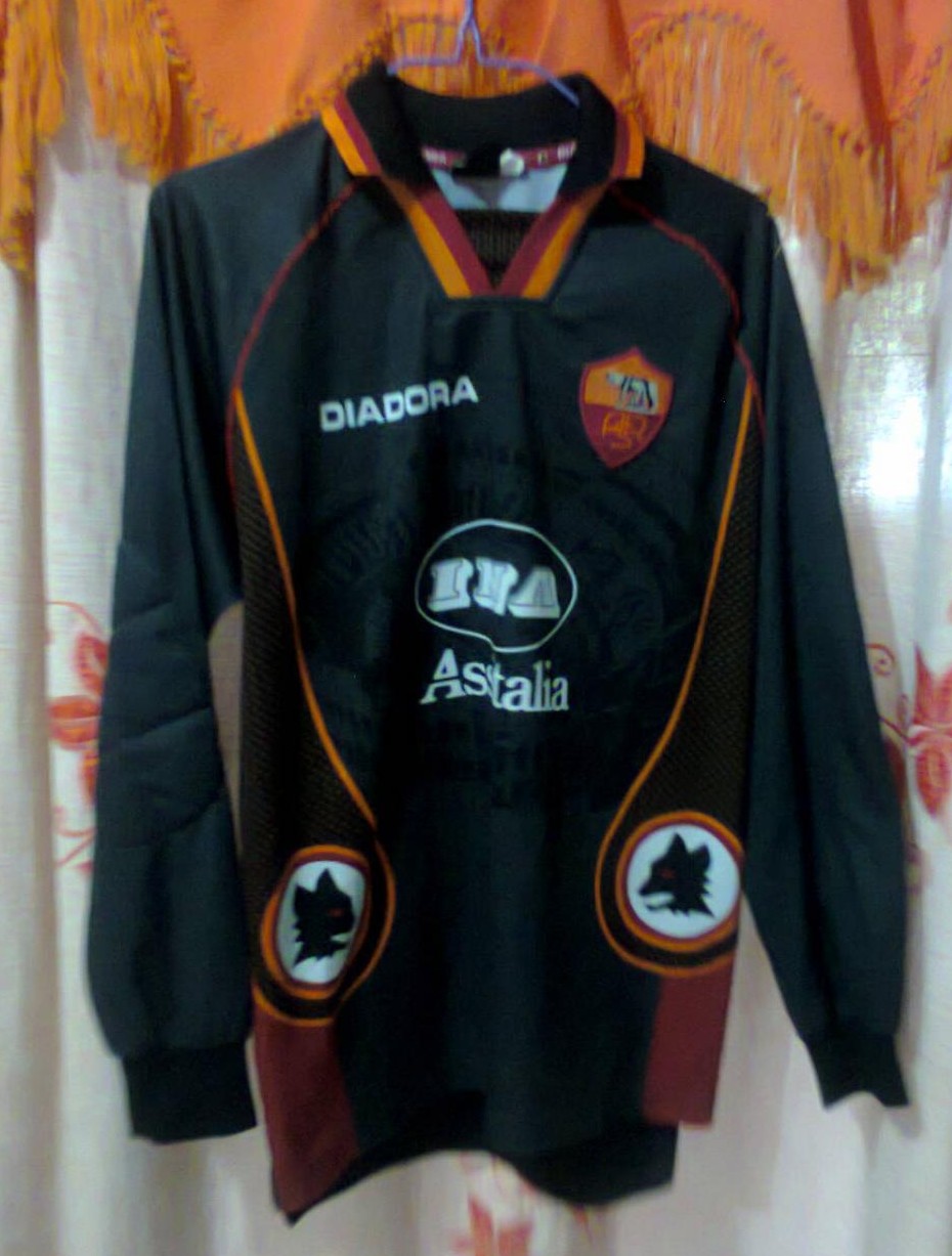 maillot équipe de as rome gardien 1997-1998 rétro