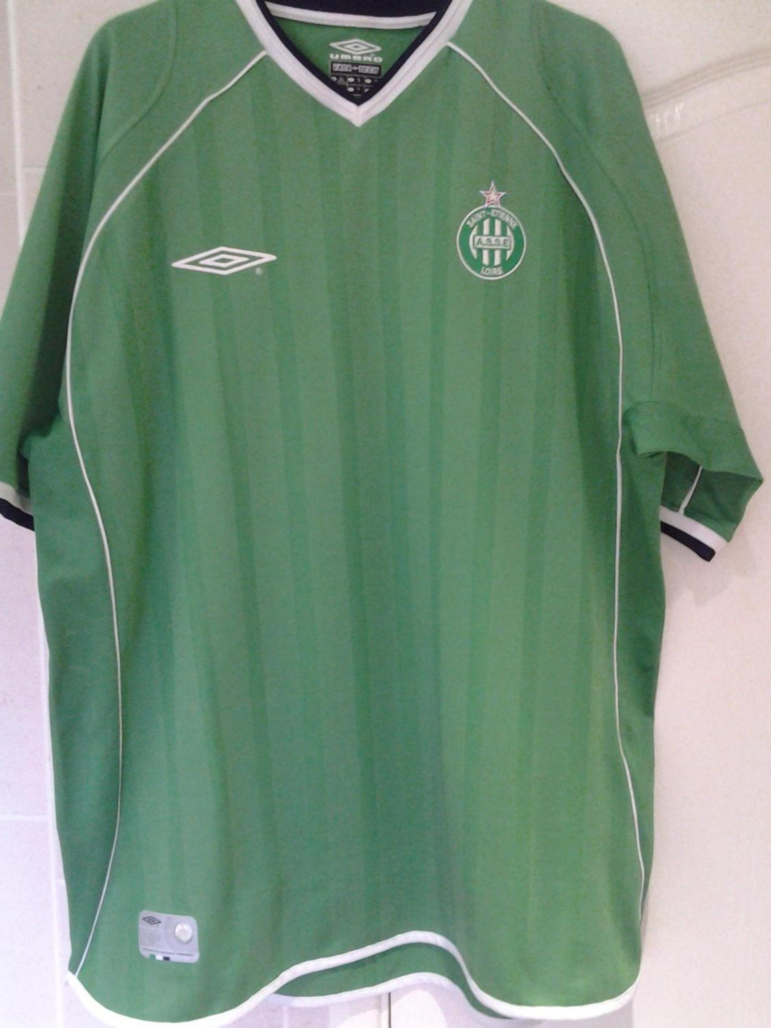 maillot équipe de as saint-étienne domicile 2002-2003 rétro