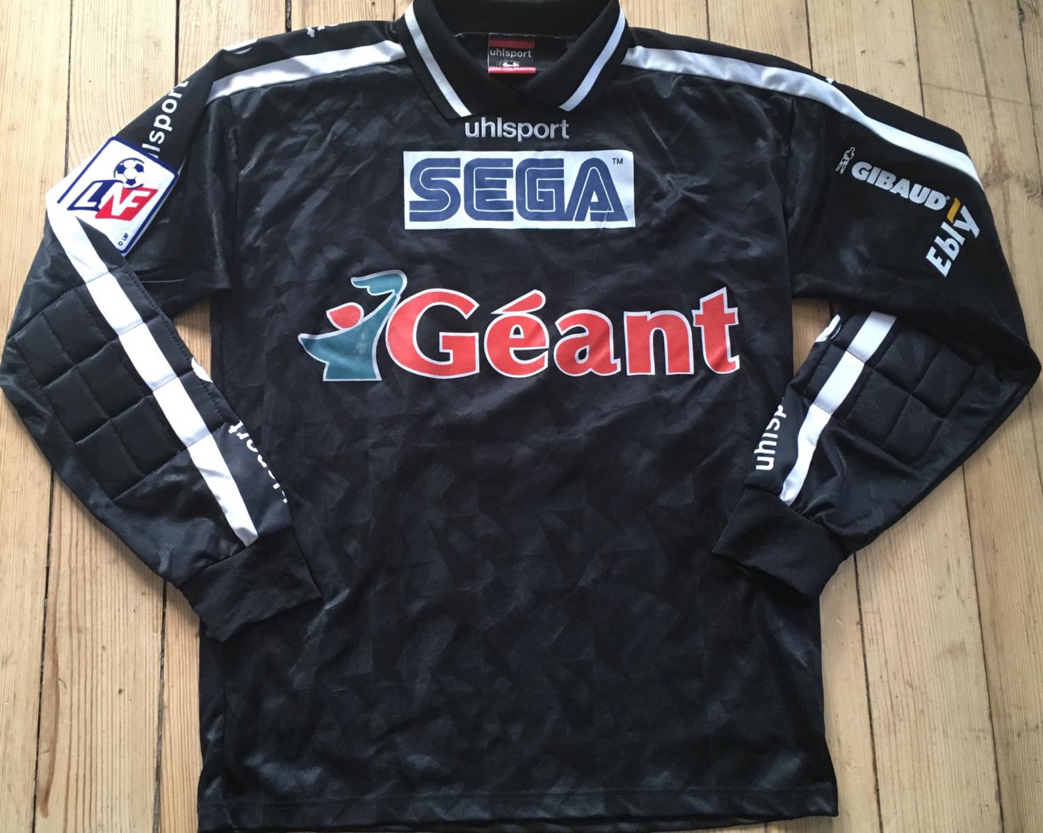 maillot équipe de as saint-étienne gardien 1999-2000 rétro
