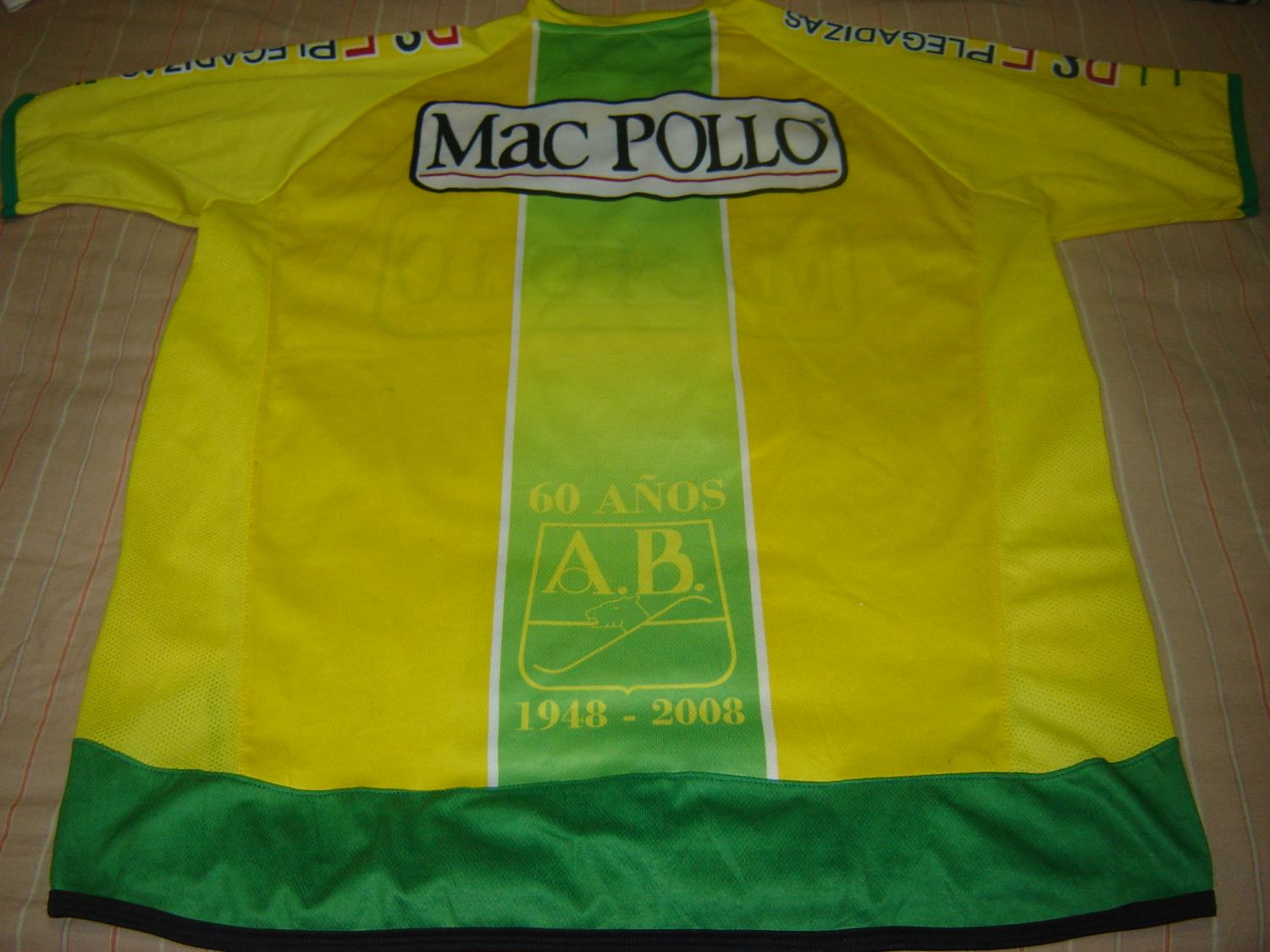 maillot équipe de atlético bucaramanga particulier 2008 rétro