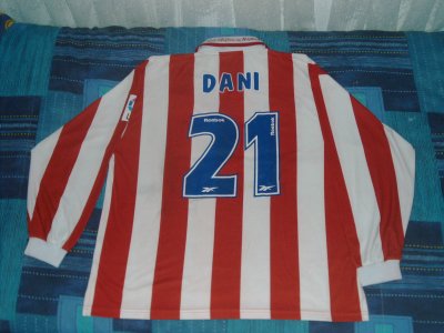 maillot équipe de atlético de madrid domicile 2000-2001 rétro maillot équipe de atlético de madrid domicile 2000-2001 rétro