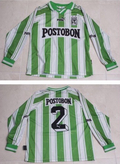 maillot équipe de atlético nacional domicile 1999-1998 pas cher