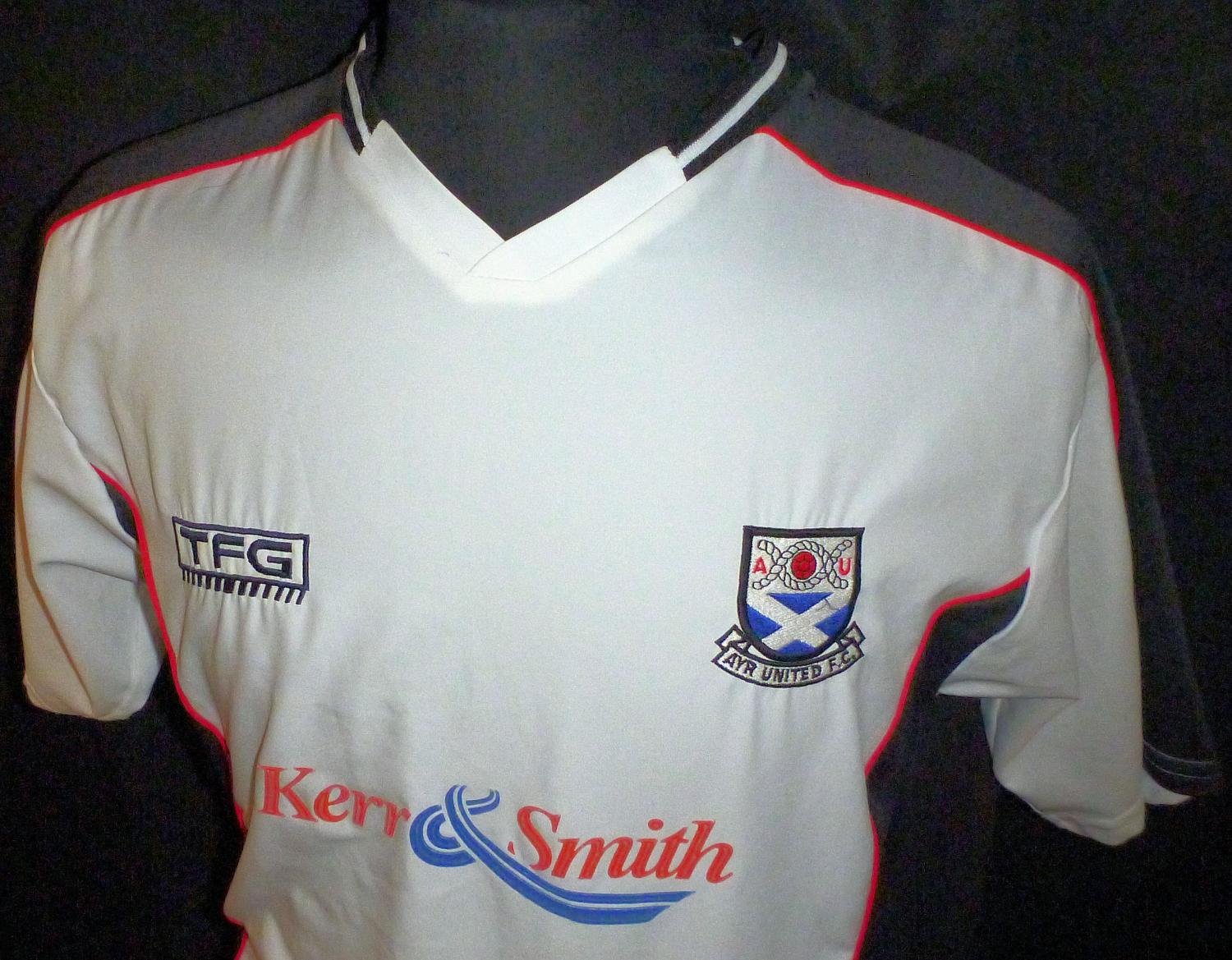 maillot équipe de ayr united domicile 2003-2004 rétro maillot équipe de ayr united domicile 2003-2004 rétro
