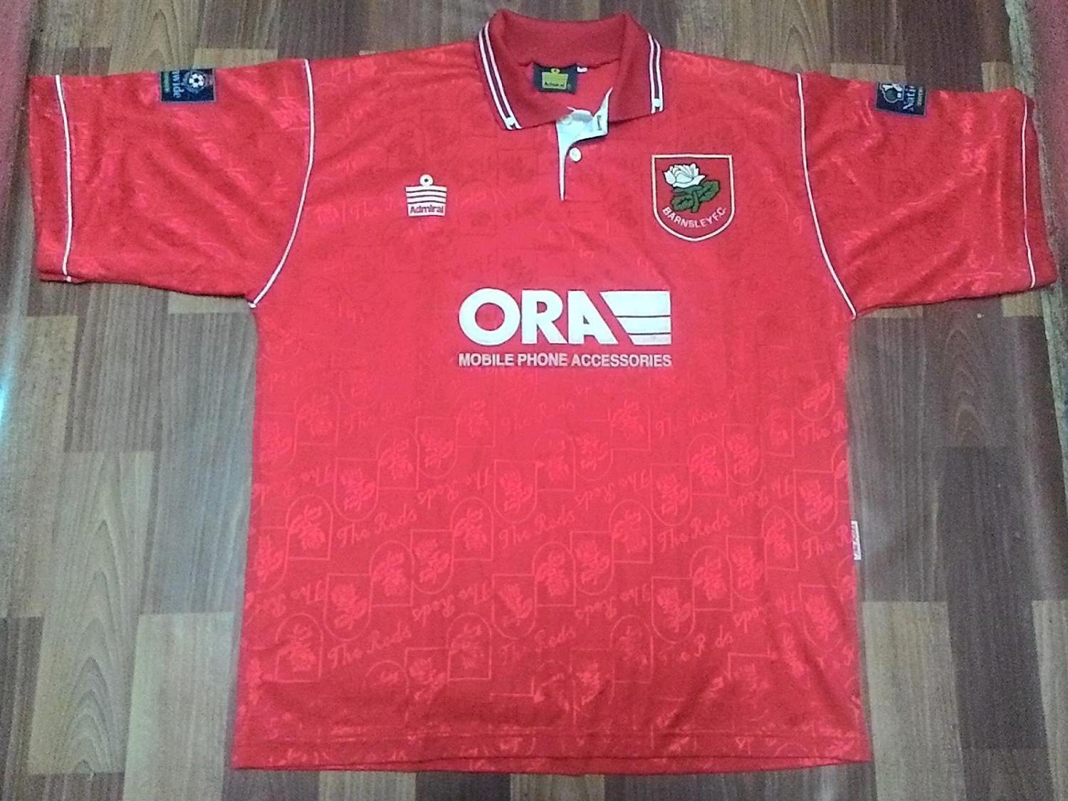 maillot équipe de barnsley fc domicile 1996-1997 rétro