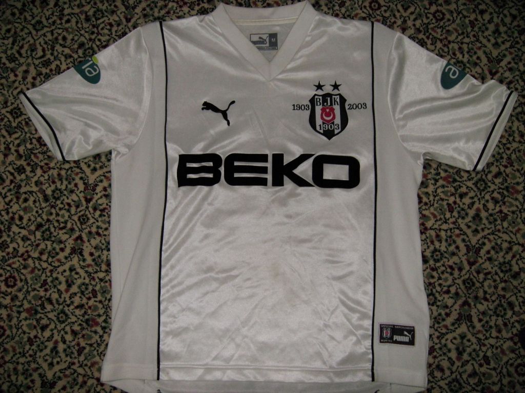 maillot équipe de beşiktaş jk domicile 2002-2003 pas cher