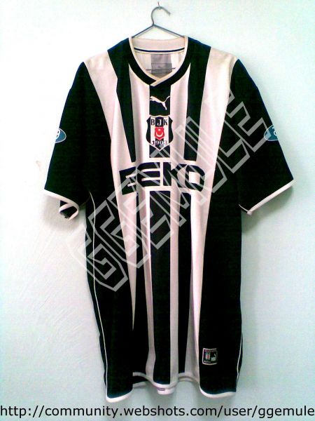 maillot équipe de beşiktaş jk exterieur 2001-2002 pas cher