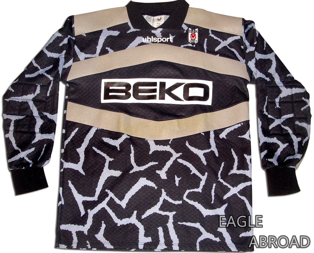maillot équipe de beşiktaş jk gardien 1998-1999 rétro
