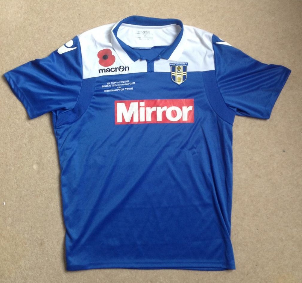 maillot équipe de bishop\'s stortford réplique 2013 rétro