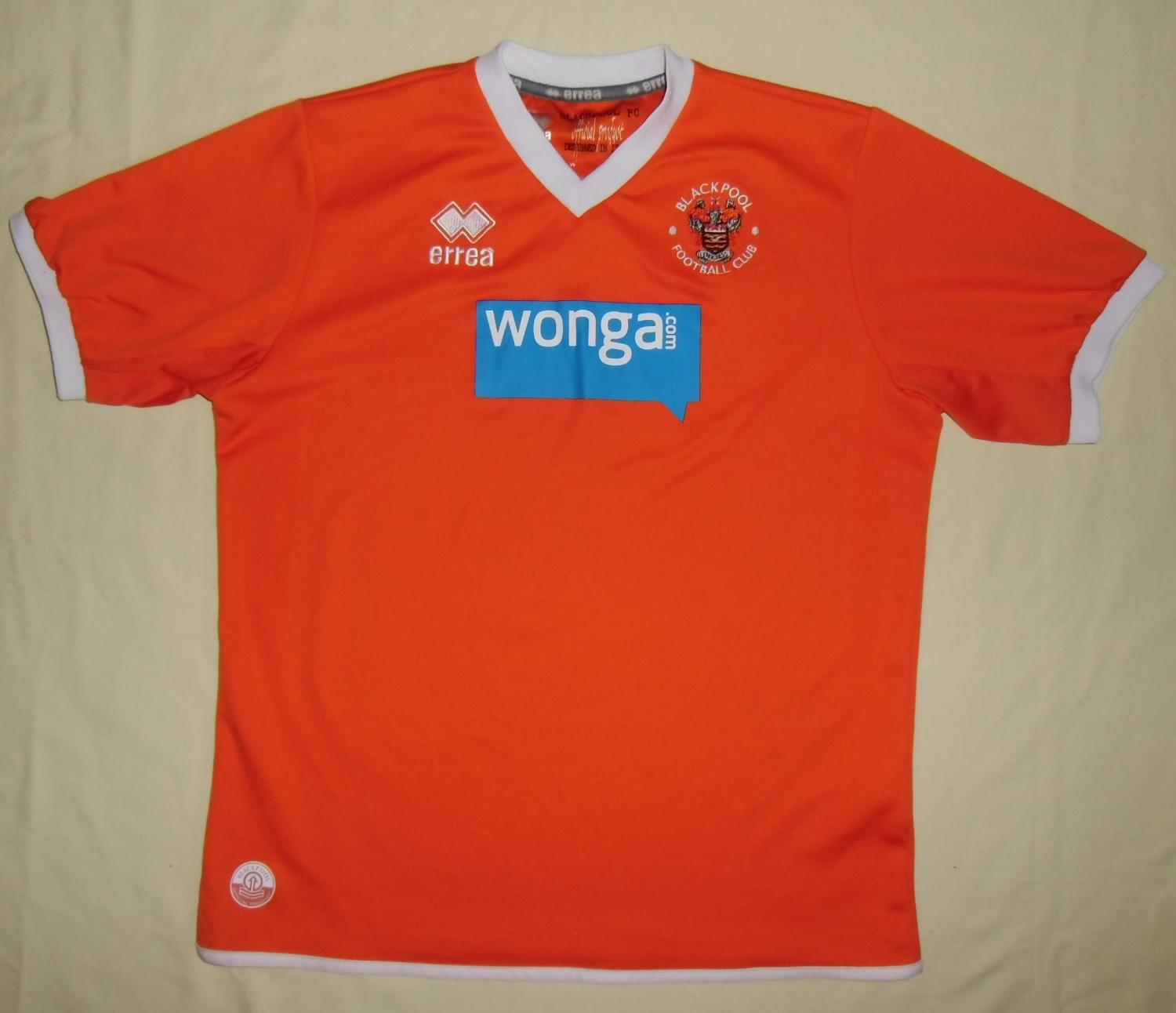 maillot équipe de blackpool fc domicile 2013-2015 pas cher