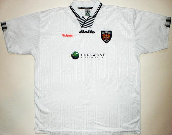 maillot équipe de blackpool fc exterieur 1998-1999 rétro