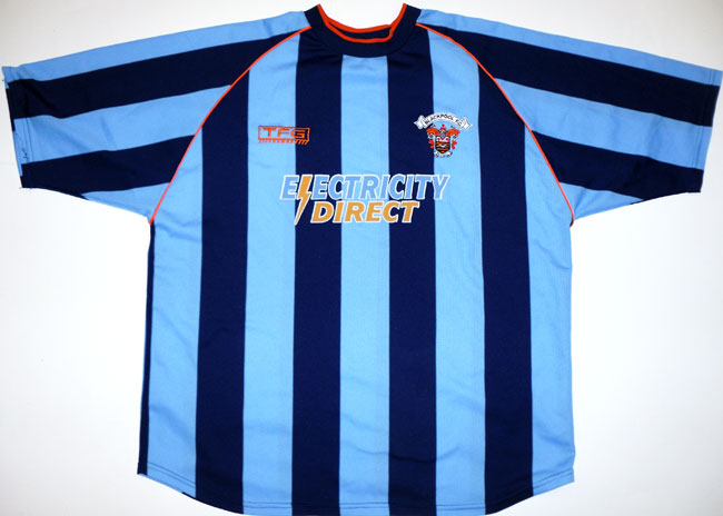 maillot équipe de blackpool fc exterieur 2002-2003 rétro
