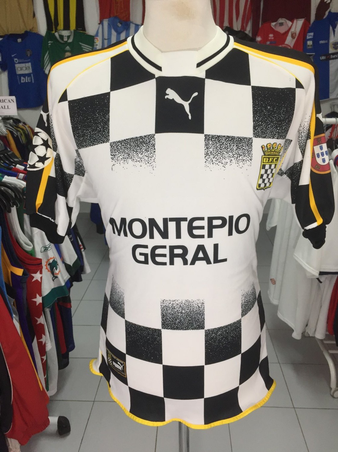 maillot équipe de boavista fc domicile 2001-2002 rétro