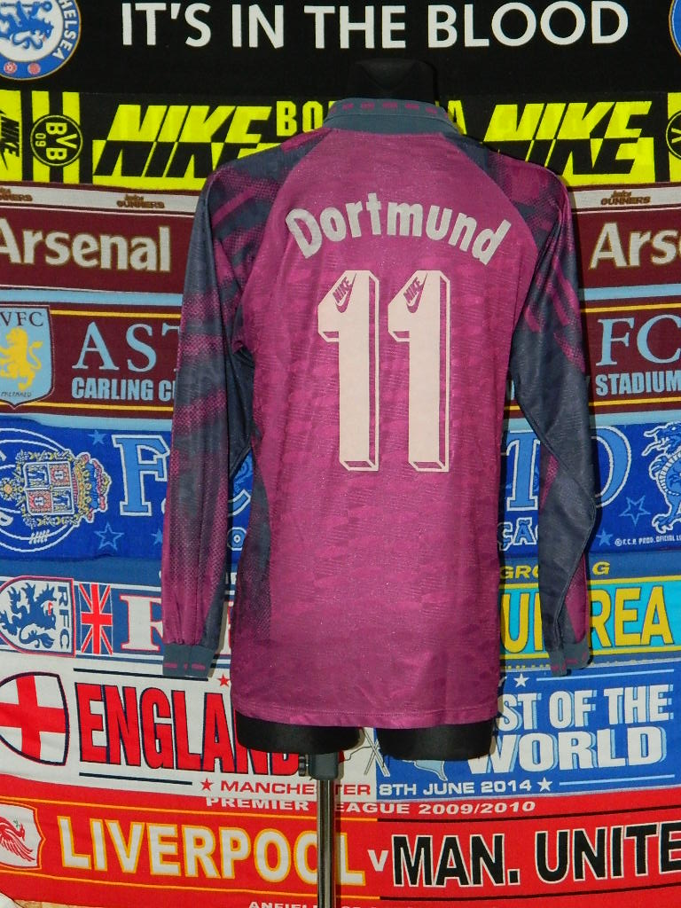 maillot équipe de borussia dortmund exterieur 1992-1993 rétro maillot équipe de borussia dortmund exterieur 1992-1993 rétro