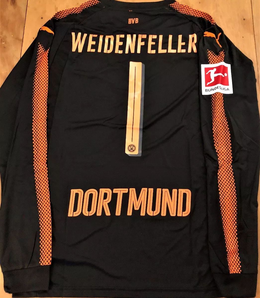 maillot équipe de borussia dortmund gardien 2017-2018 rétro maillot équipe de borussia dortmund gardien 2017-2018 rétro