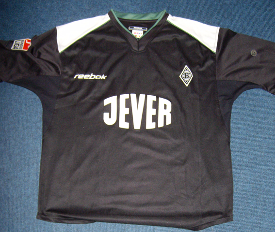 maillot équipe de borussia mönchengladbach exterieur 2002-2003 rétro