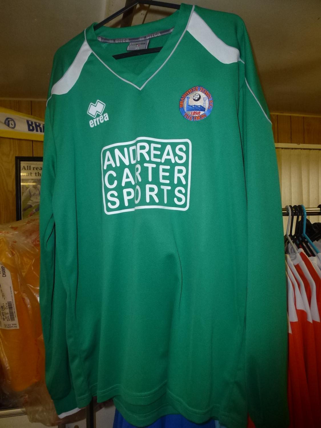 maillot équipe de braintree town gardien 2012-2014 pas cher