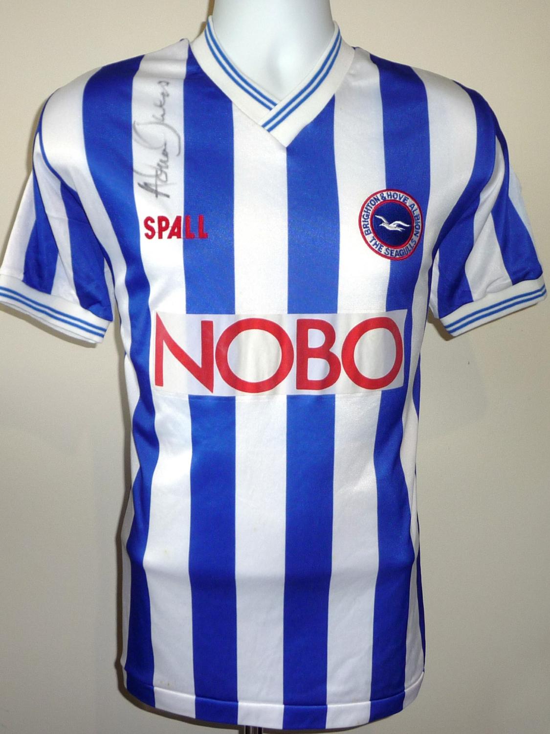 maillot équipe de brighton and hove albion domicile 1988-1989 pas cher