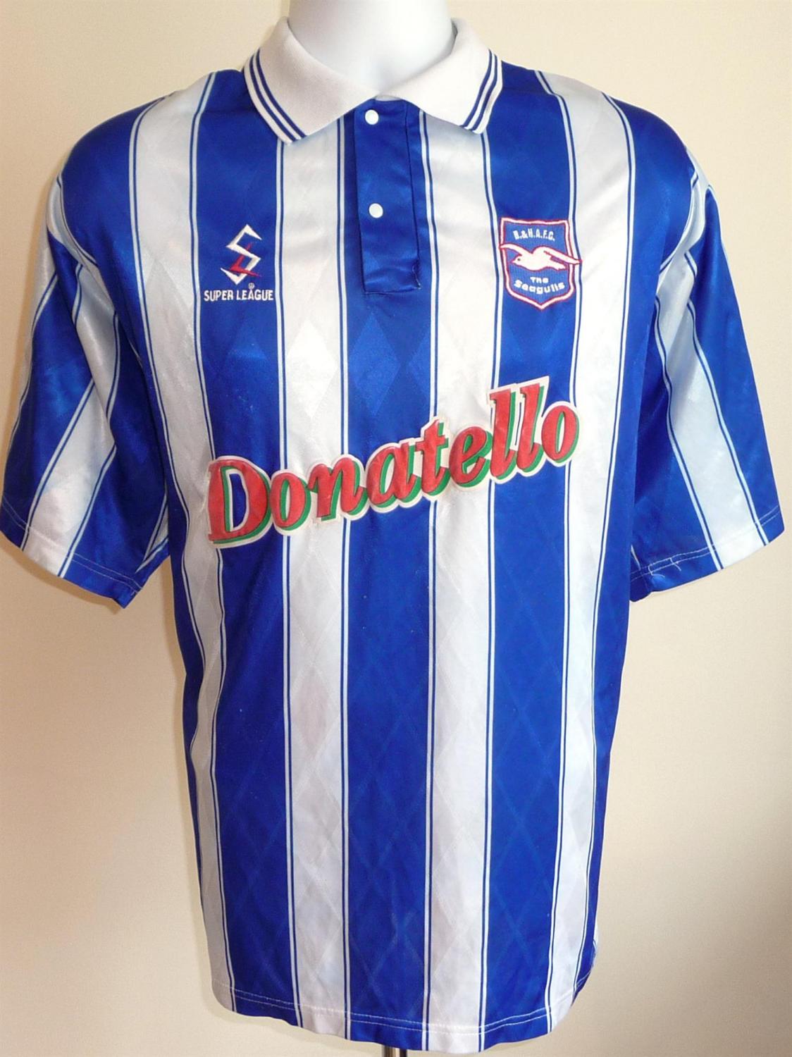 maillot équipe de brighton and hove albion domicile 1998-1999 pas cher