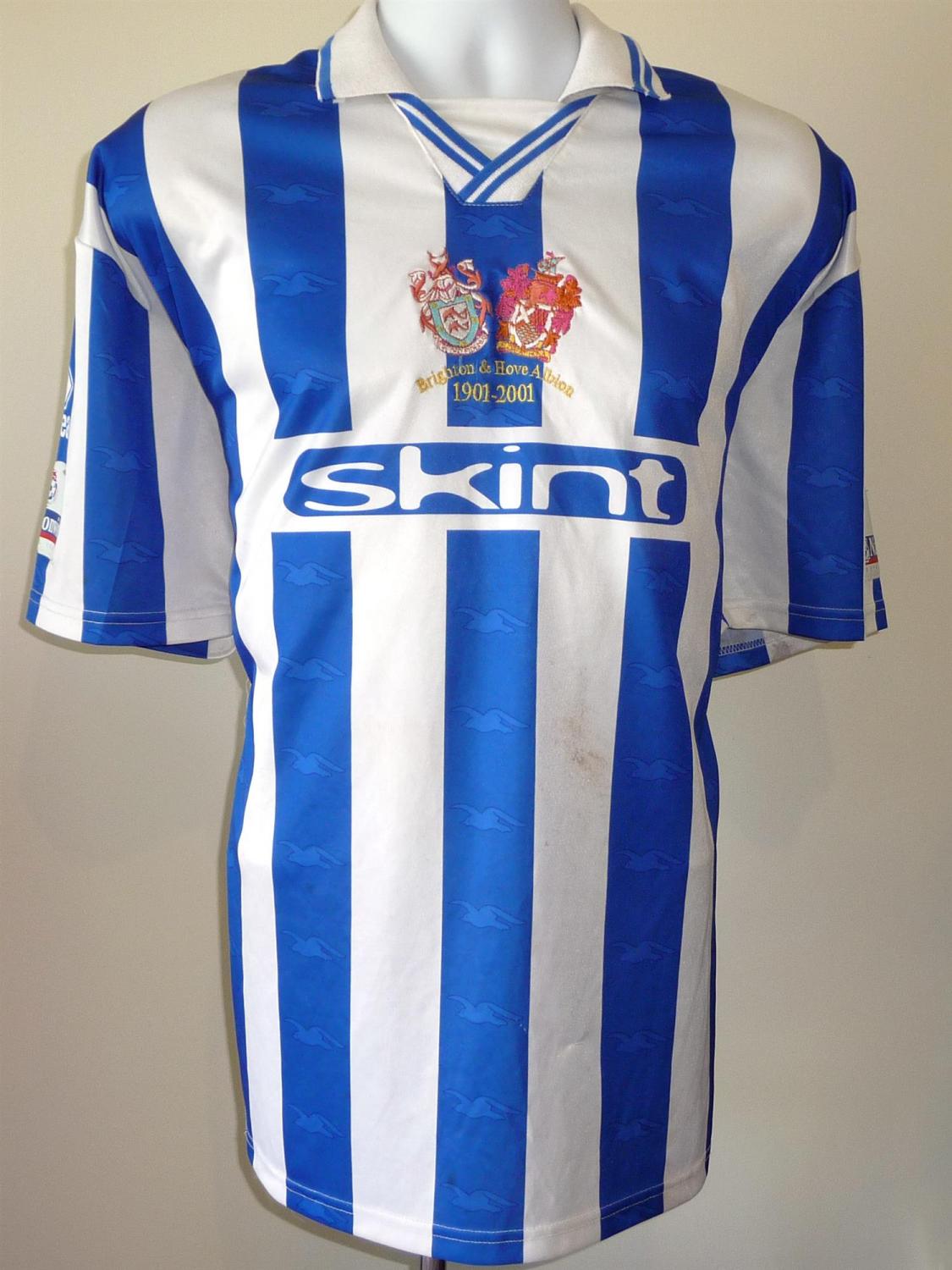 maillot équipe de brighton and hove albion domicile 2000-2002 pas cher
