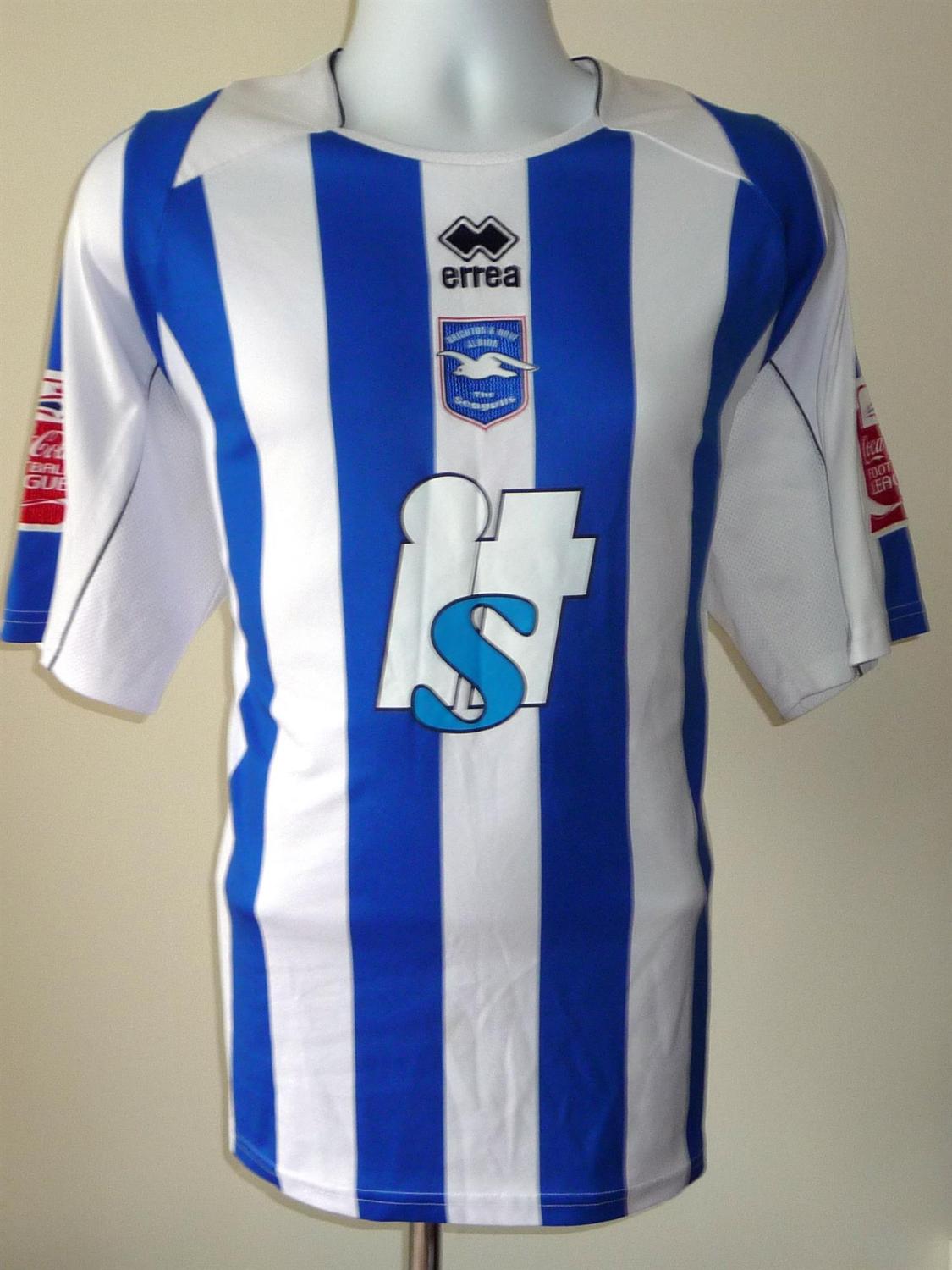 maillot équipe de brighton and hove albion domicile 2008-2010 pas cher