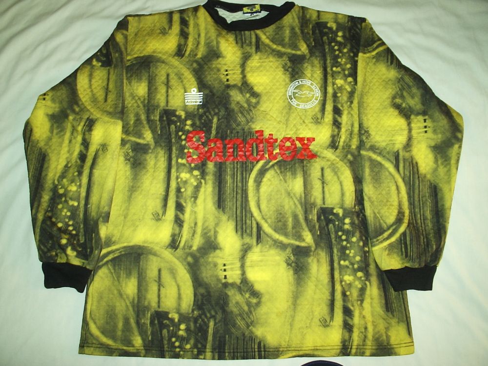 maillot équipe de brighton and hove albion gardien 1996-1997 pas cher