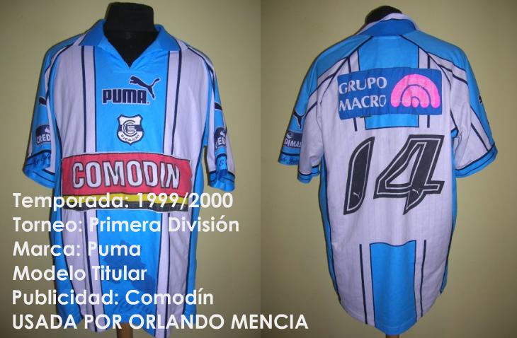 maillot équipe de ca gimnasia y esgrima domicile 1999-2000 rétro