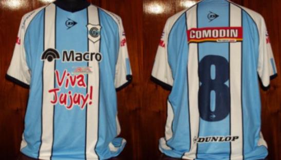 maillot équipe de ca gimnasia y esgrima domicile 2008-2009 rétro