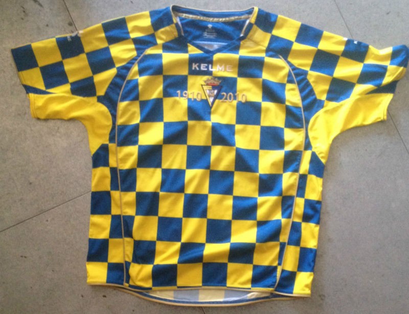 maillot équipe de cadix cf réplique 2010-2011 rétro