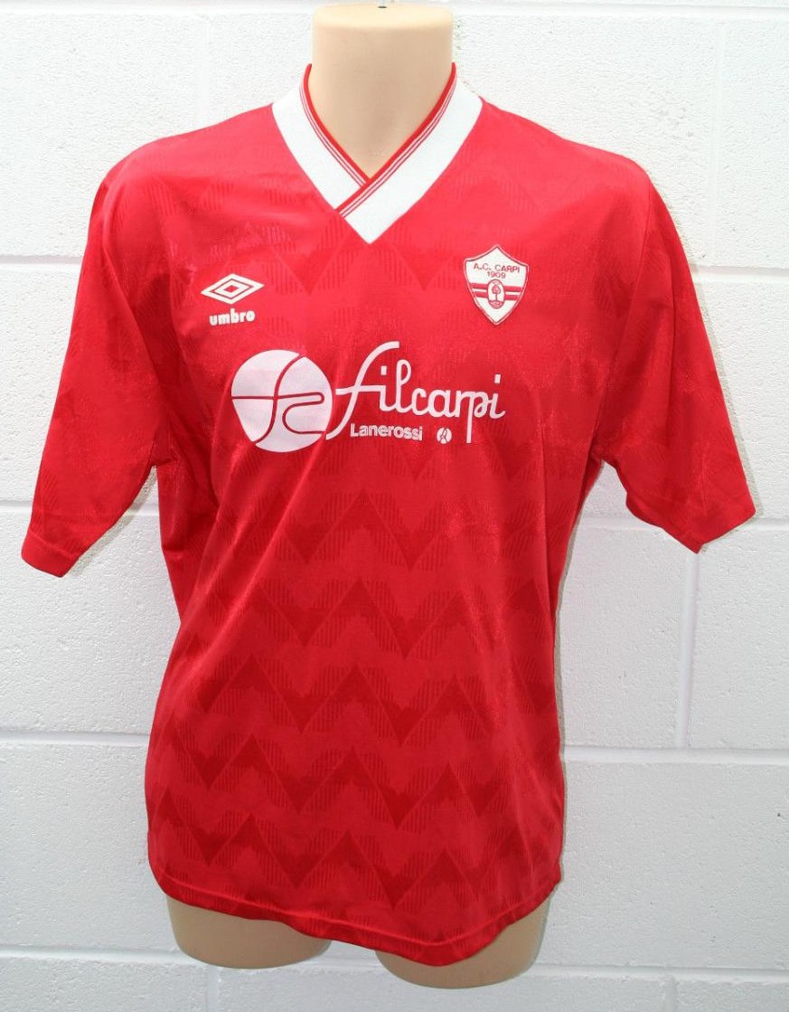 maillot équipe de carpi fc 1909 domicile 1990-1991 pas cher