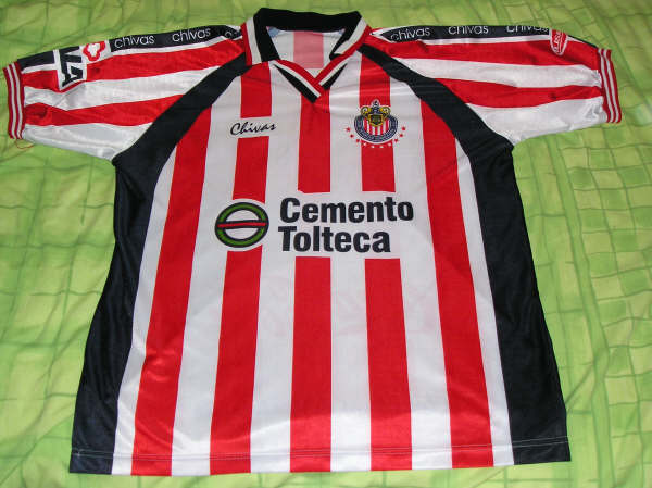 maillot équipe de cd guadalajara domicile 2002-2003 rétro