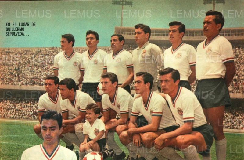 maillot équipe de cd guadalajara réplique 1960-1962 rétro maillot équipe de cd guadalajara réplique 1960-1962 rétro