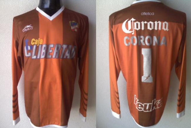 maillot équipe de cd irapuato gardien 2008-2009 rétro