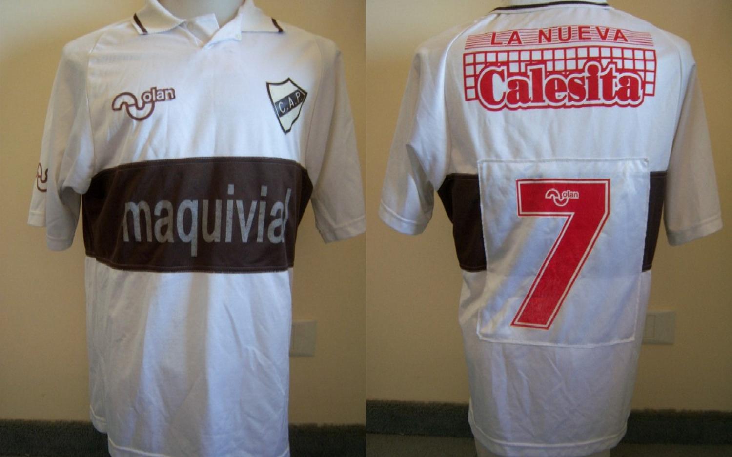 maillot équipe de cd platense domicile 1993-1994 rétro