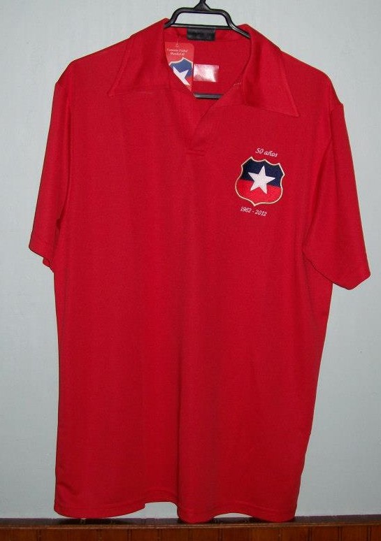 maillot équipe de chili réplique 1962 rétro