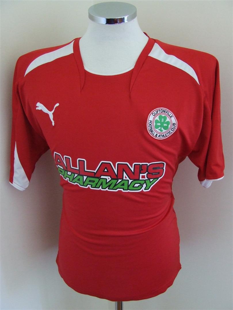 maillot équipe de cliftonville fc domicile 2009-2010 pas cher