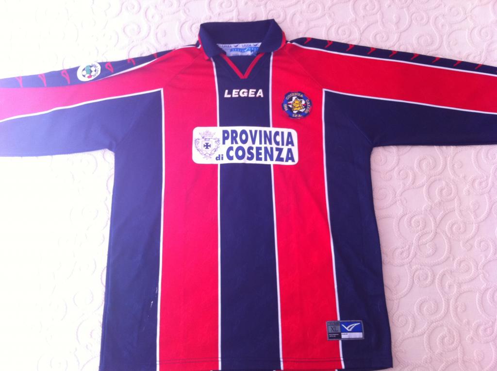 maillot équipe de cosenza calcio domicile 2001-2002 pas cher