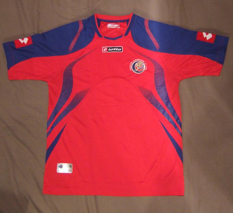 maillot équipe de costa rica domicile 2009-2010 rétro