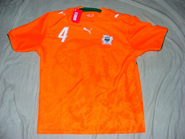 maillot équipe de côte d\'ivoire domicile 2006-2007 rétro