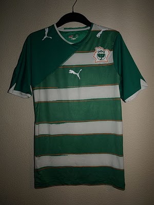 maillot équipe de côte d'ivoire particulier 2009-2010 rétro