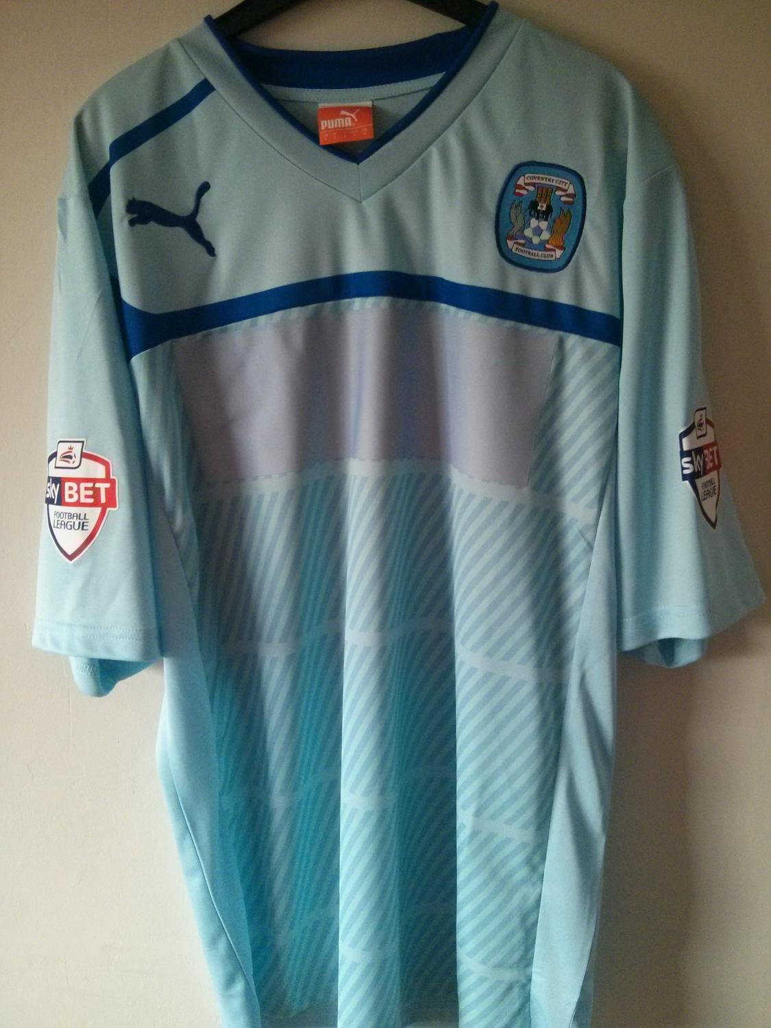 maillot équipe de coventry city fc domicile 2013-2014 rétro