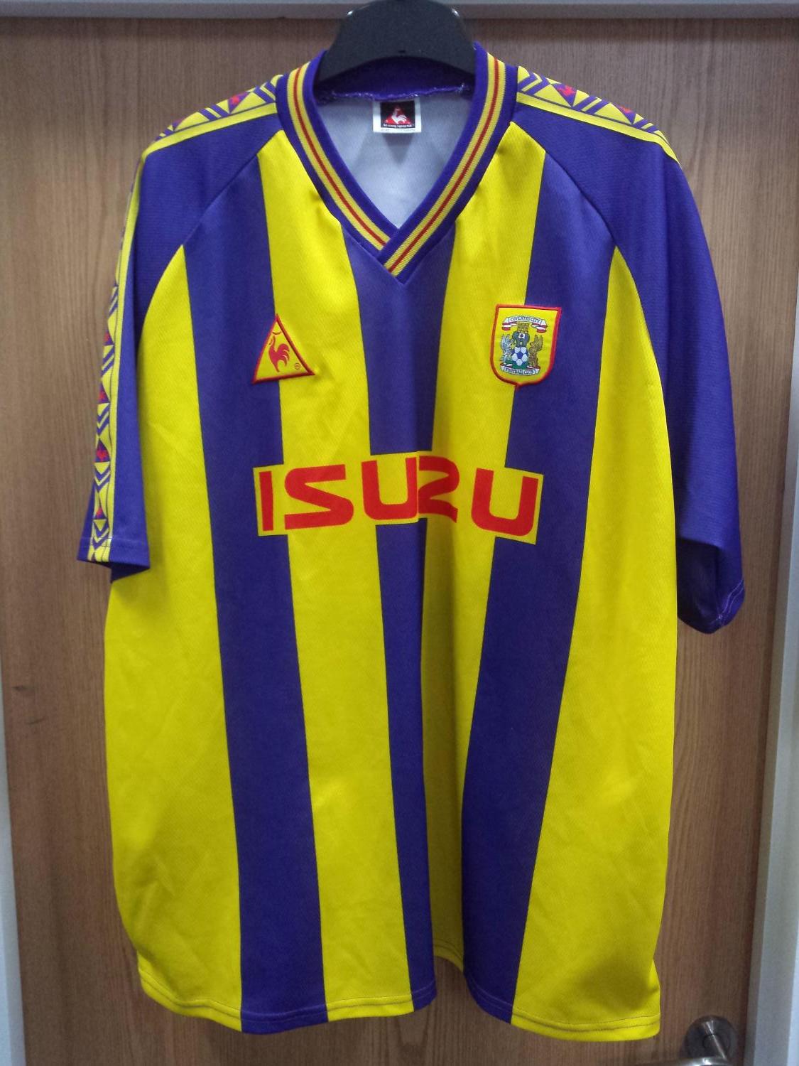 maillot équipe de coventry city fc exterieur 1998-1999 rétro