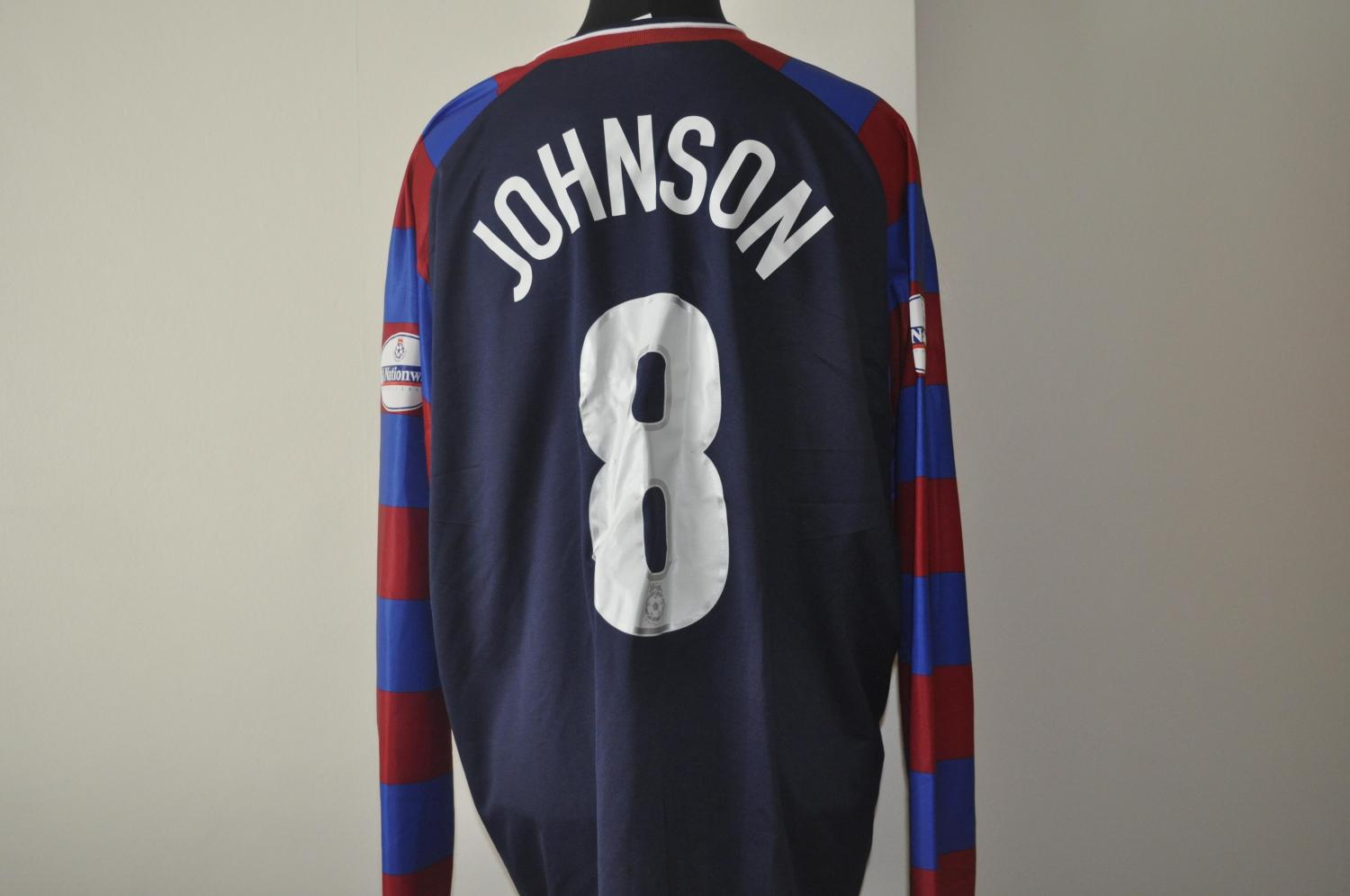 maillot équipe de crystal palace fc domicile 2003-2004 rétro maillot équipe de crystal palace fc domicile 2003-2004 rétro