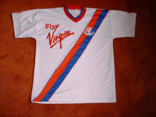 maillot équipe de crystal palace fc exterieur 1989-1990 pas cher